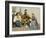 A Turkish Family Smoking-null-Framed Photographic Print