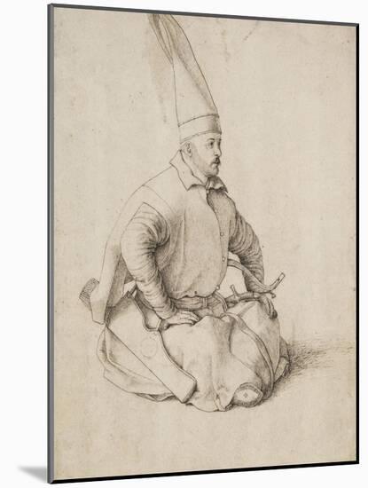 A Turkish Janissary-Gentile Bellini-Mounted Art Print