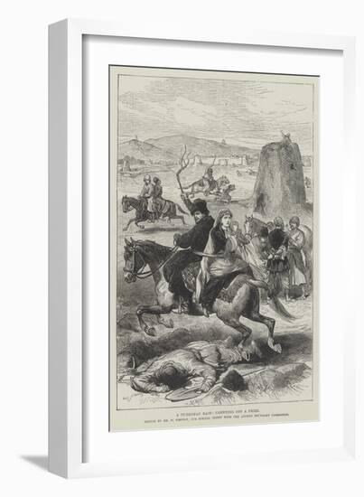 A Turkoman Raid, Carrying Off a Prize-William 'Crimea' Simpson-Framed Giclee Print