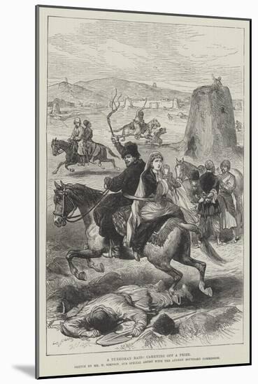 A Turkoman Raid, Carrying Off a Prize-William 'Crimea' Simpson-Mounted Giclee Print