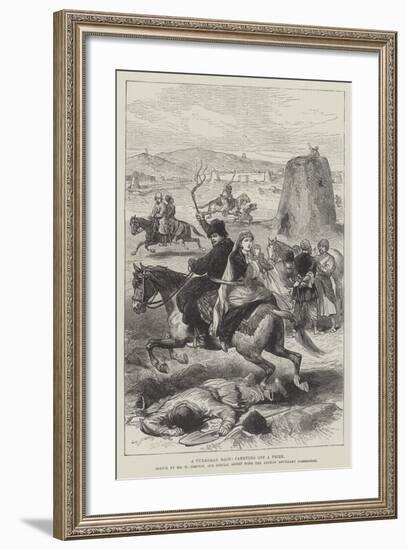 A Turkoman Raid, Carrying Off a Prize-William 'Crimea' Simpson-Framed Giclee Print