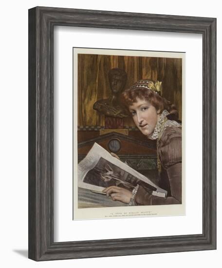 A Type of Female Beauty-Sir Lawrence Alma-Tadema-Framed Giclee Print