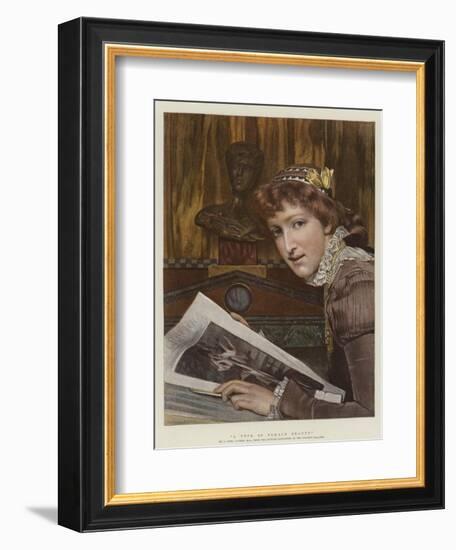 A Type of Female Beauty-Sir Lawrence Alma-Tadema-Framed Giclee Print