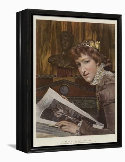A Type of Female Beauty-Sir Lawrence Alma-Tadema-Framed Premier Image Canvas