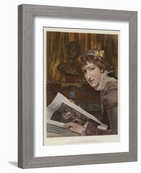 A Type of Female Beauty-Sir Lawrence Alma-Tadema-Framed Giclee Print