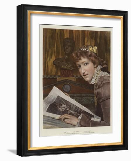 A Type of Female Beauty-Sir Lawrence Alma-Tadema-Framed Giclee Print