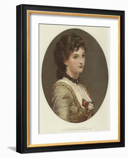 A Type of Female Beauty-George Dunlop Leslie-Framed Giclee Print