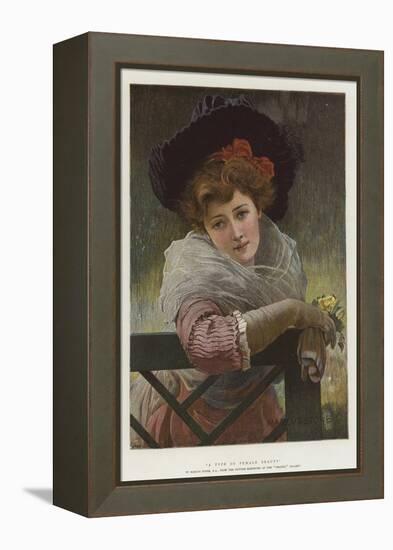 A Type of Female Beauty-Marcus Stone-Framed Premier Image Canvas