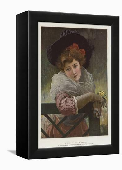 A Type of Female Beauty-Marcus Stone-Framed Premier Image Canvas