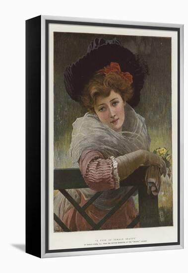 A Type of Female Beauty-Marcus Stone-Framed Premier Image Canvas