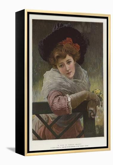 A Type of Female Beauty-Marcus Stone-Framed Premier Image Canvas