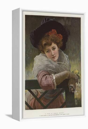 A Type of Female Beauty-Marcus Stone-Framed Premier Image Canvas