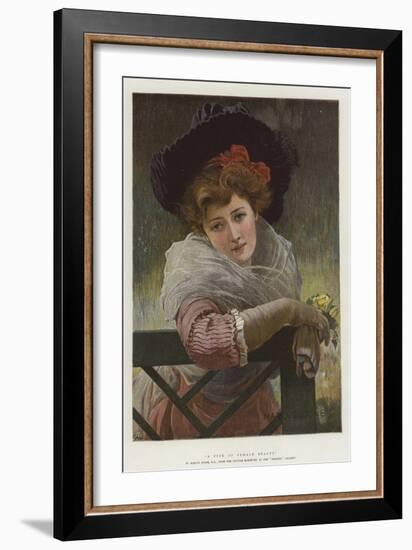 A Type of Female Beauty-Marcus Stone-Framed Giclee Print