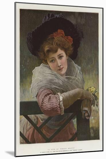 A Type of Female Beauty-Marcus Stone-Mounted Giclee Print