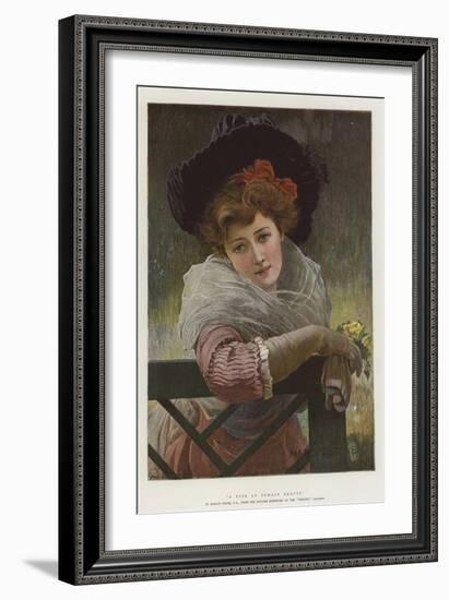 A Type of Female Beauty-Marcus Stone-Framed Giclee Print