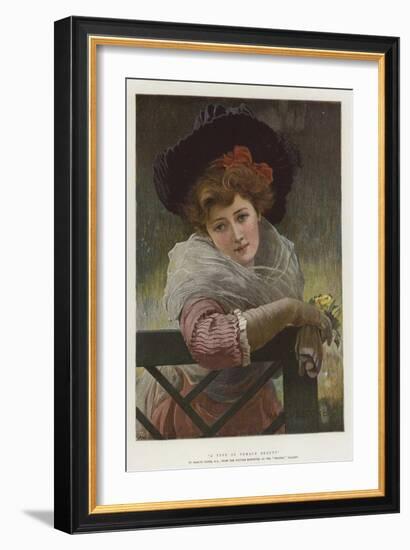 A Type of Female Beauty-Marcus Stone-Framed Giclee Print