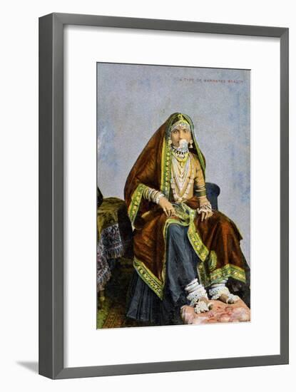 A Type of Marwaree Beauty, India, Early 20th Century-null-Framed Giclee Print