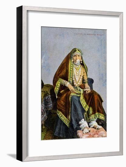 A Type of Marwaree Beauty, India, Early 20th Century-null-Framed Giclee Print