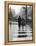 A Typical English Street on a Rainy Shopping Day: an Elderly Couple Use the Zebra Crossing-Henry Grant-Framed Premier Image Canvas