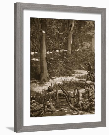 A Typical Fight in the Forest-null-Framed Giclee Print