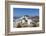 A Typical Greek Village Perched on a Rock with White and Blue Houses and Quaint Windmills, Ios-Roberto Moiola-Framed Photographic Print