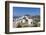 A Typical Greek Village Perched on a Rock with White and Blue Houses and Quaint Windmills, Ios-Roberto Moiola-Framed Photographic Print