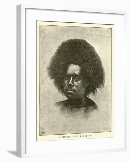 A Typical Young Man of Fiji-null-Framed Giclee Print