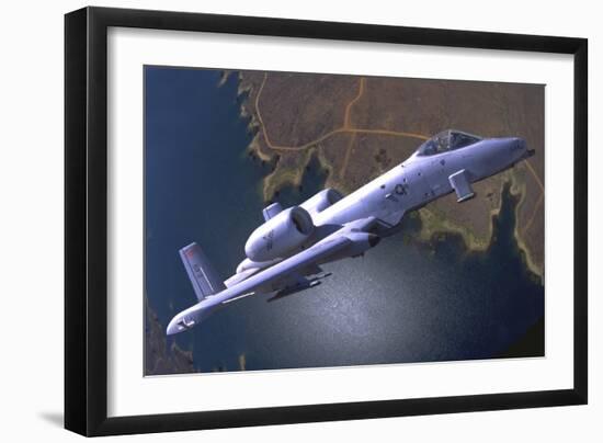 A U.S. Air Force A-10 Thunderbolt During a Demo Flight-Stocktrek Images-Framed Photographic Print