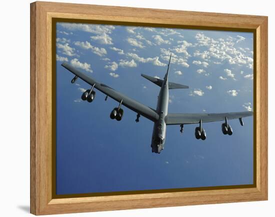 A U.S. Air Force B-52 Stratofortress Flies a Mission over the Pacific Ocean-Stocktrek Images-Framed Premier Image Canvas