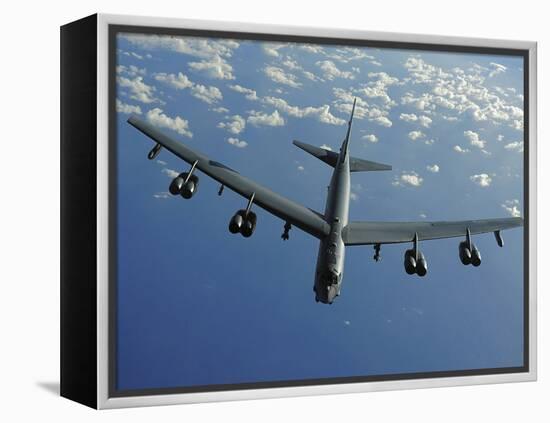 A U.S. Air Force B-52 Stratofortress Flies a Mission over the Pacific Ocean-Stocktrek Images-Framed Premier Image Canvas