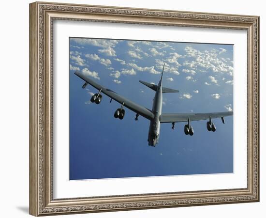 A U.S. Air Force B-52 Stratofortress Flies a Mission over the Pacific Ocean-Stocktrek Images-Framed Photographic Print