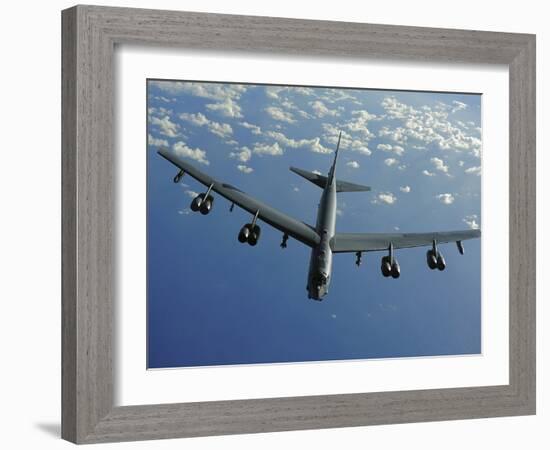 A U.S. Air Force B-52 Stratofortress Flies a Mission over the Pacific Ocean-Stocktrek Images-Framed Photographic Print