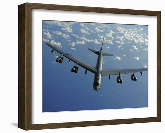 A U.S. Air Force B-52 Stratofortress Flies a Mission over the Pacific Ocean-Stocktrek Images-Framed Photographic Print