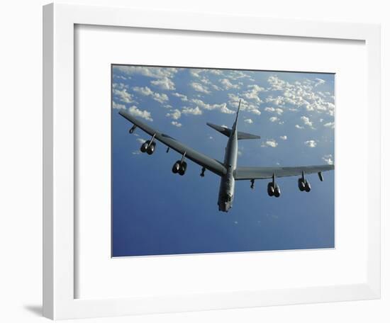 A U.S. Air Force B-52 Stratofortress Flies a Mission over the Pacific Ocean-Stocktrek Images-Framed Photographic Print