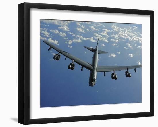 A U.S. Air Force B-52 Stratofortress Flies a Mission over the Pacific Ocean-Stocktrek Images-Framed Photographic Print