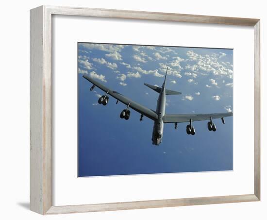 A U.S. Air Force B-52 Stratofortress Flies a Mission over the Pacific Ocean-Stocktrek Images-Framed Photographic Print