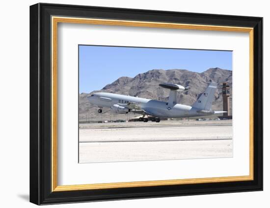 A U.S. Air Force E-3A Sentry Taking Off from Nellis Air Force Base, Nevada-Stocktrek Images-Framed Photographic Print