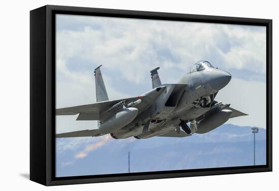 A U.S. Air Force F-15C Eagle Taking Off from Nellis Air Force Base-null-Framed Premier Image Canvas