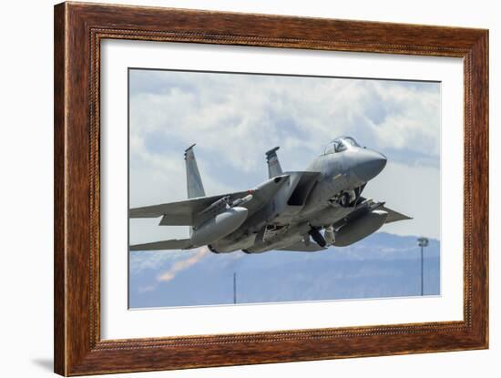 A U.S. Air Force F-15C Eagle Taking Off from Nellis Air Force Base-null-Framed Photographic Print