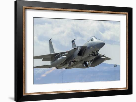 A U.S. Air Force F-15C Eagle Taking Off from Nellis Air Force Base-null-Framed Photographic Print