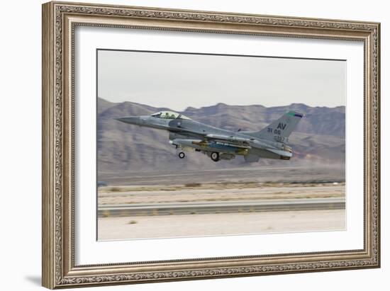 A U.S. Air Force F-16C Fighting Falcon Taking Off-Stocktrek Images-Framed Photographic Print