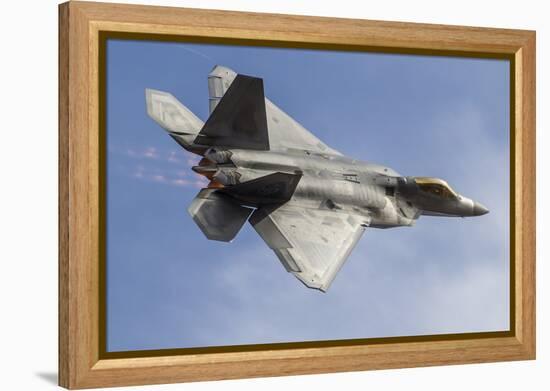 A U.S. Air Force F-22 Raptor Makes a Fast Flyby-Stocktrek Images-Framed Premier Image Canvas