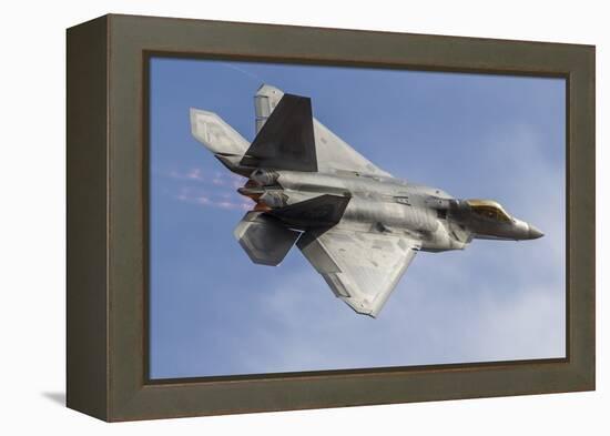 A U.S. Air Force F-22 Raptor Makes a Fast Flyby-Stocktrek Images-Framed Premier Image Canvas