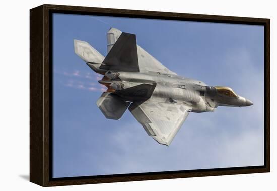 A U.S. Air Force F-22 Raptor Makes a Fast Flyby-Stocktrek Images-Framed Premier Image Canvas