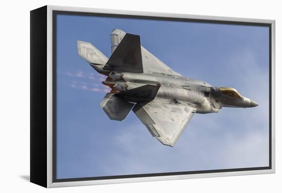 A U.S. Air Force F-22 Raptor Makes a Fast Flyby-Stocktrek Images-Framed Premier Image Canvas