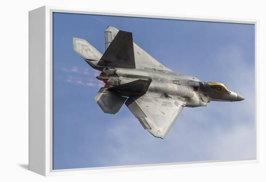 A U.S. Air Force F-22 Raptor Makes a Fast Flyby-Stocktrek Images-Framed Premier Image Canvas