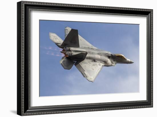 A U.S. Air Force F-22 Raptor Makes a Fast Flyby-Stocktrek Images-Framed Photographic Print