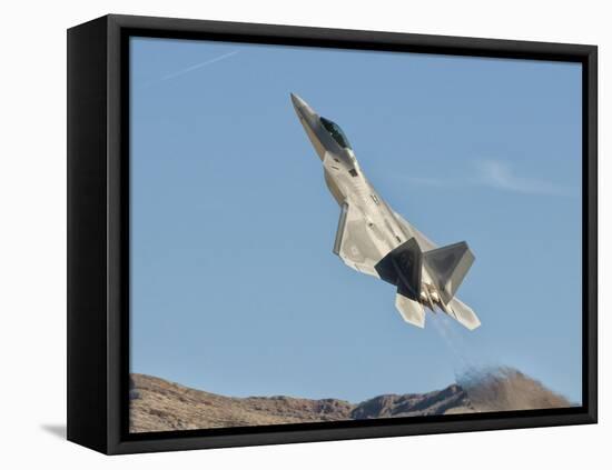 A U.S. Air Force F-22 Raptor Takes Off from Nellis Air Force Base, Nevada-Stocktrek Images-Framed Premier Image Canvas