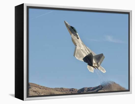 A U.S. Air Force F-22 Raptor Takes Off from Nellis Air Force Base, Nevada-Stocktrek Images-Framed Premier Image Canvas