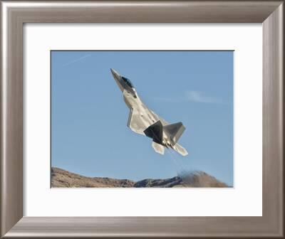 A U S Air Force F 22 Raptor Takes Off From Nellis Air Force Base Nevada Photographic Print By Stocktrek Images Art Com